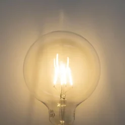 5er-Set E27 3-Stufen-Dimmbare LED-Spiralfilament-Glühbirnen G125 4W 450 lm 2700K