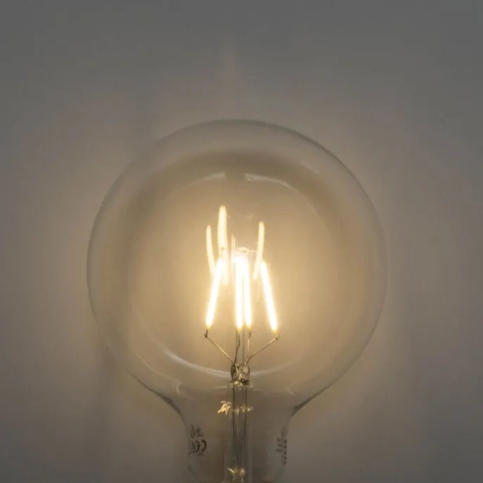 5er-Set E27 3-Stufen-Dimmbare LED-Spiralfilament-Glühbirnen G125 4W 450 lm 2700K