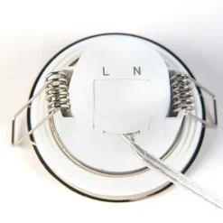 3er-Set Einbaustrahler rund Stahl inkl. LED IP65 - Simply