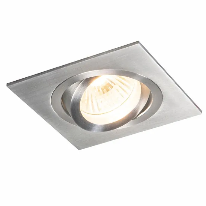 6er-Set Einbaustrahler Stahl neigbar - Lock 1