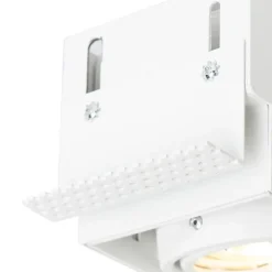 3er-Set Einbaustrahler weiß GU10 schwenkbar randlos 2-flammig - Oneon