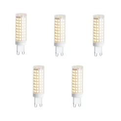 5er-Set G9 Dimmbare LED-Lampen 5,5W 500 lm 2700K