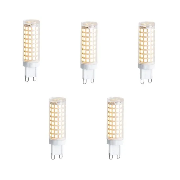 5er-Set G9 Dimmbare LED-Lampen 5,5W 500 lm 2700K