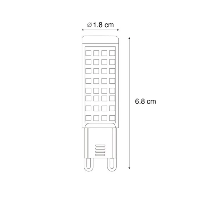 5er-Set G9 Dimmbare LED-Lampen 5,5W 500 lm 2700K