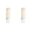 2er-Set G9 Dimmbare LED-Lampen 5,5W 500 lm 2700K