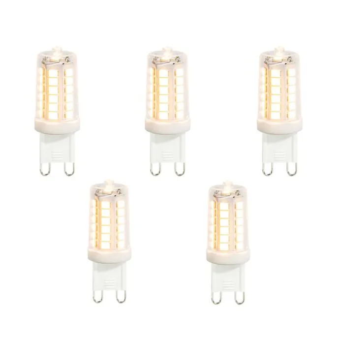 5er-Set G9 LED-Lampen Klar 3,5W 480 lm 2700K