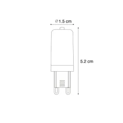 5er-Set G9 LED-Lampen Klar 3,5W 480 lm 2700K