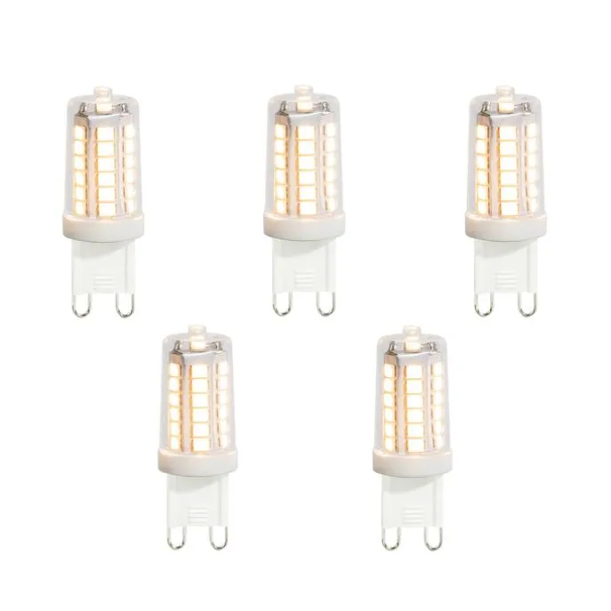 5er-Set G9 LED-Lampen klar 3,5W 480 lm 3000K