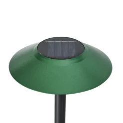 4er-Set grüne Erdspießstrahler inkl. LED IP44 Solar - Mushroom