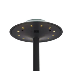 4er-Set grüne Erdspießstrahler inkl. LED IP44 Solar - Mushroom