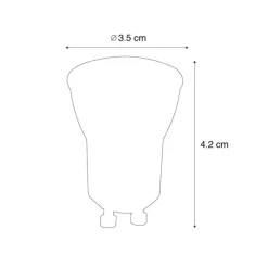 5er-Set GU10 Dimmbare LED-Lampen 35mm 4W 200 lm 2700K