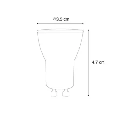 5er-Set GU10 Dimmbare LED-Lampen 35mm 4W 200 lm 2200K
