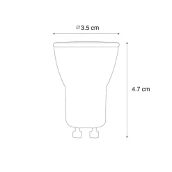 5er-Set GU10 Dimmbare LED-Lampen 35mm 4W 230 lm 4000K