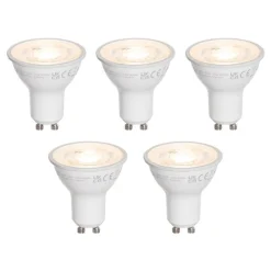 5er-Set GU10 50mm LED-Glühbirnen Klar 7,5W 800 lm 3000K