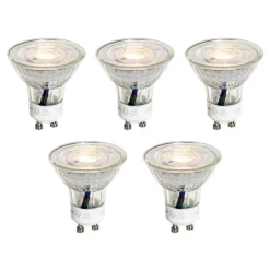 5er-Set GU10 50mm LED-Glühbirnen Klar 3W 230 lm 2700K