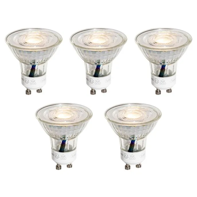5er-Set GU10 50mm LED-Glühbirnen Klar 3W 230 lm 2700K
