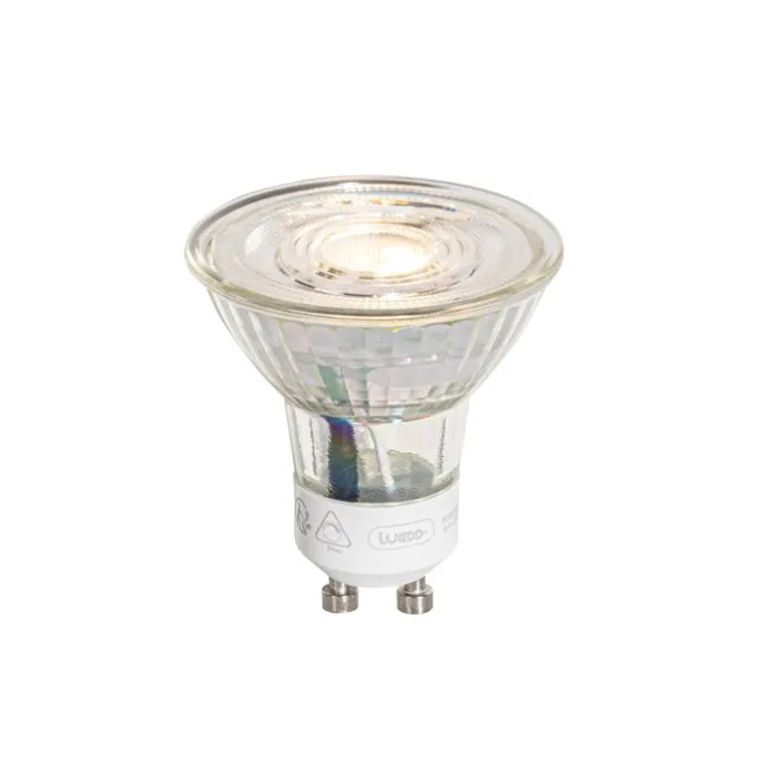 5er-Set GU10 50mm 3-Stufen-Dimmbare Kelvin LED-Lampen Klar 4,9W 450 lm 2000-2700K