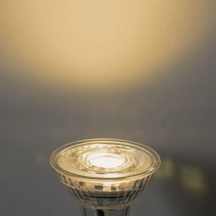 5er-Set GU10 50mm 3-Stufen-Dimmbare Kelvin LED-Lampen Klar 4,9W 450 lm 2000-2700K