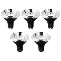 5er-Set GU10 3-Stufen-Dimmbare Kelvin LED-Lampen 70mm 6W 500 lm 2200 - 3600K