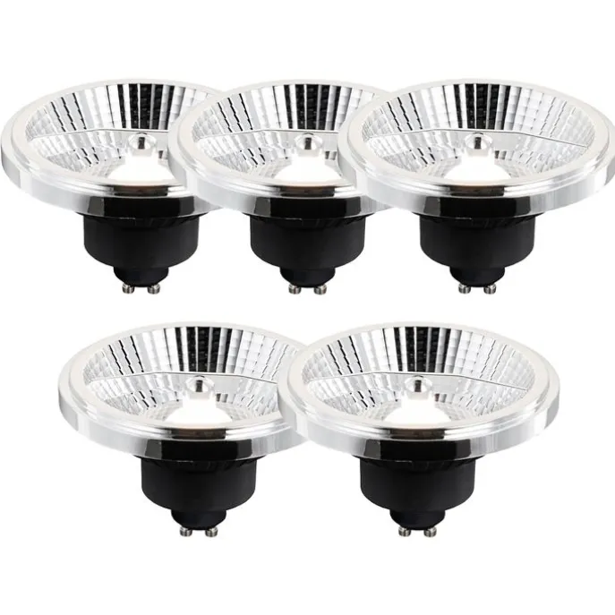 5er-Set GU10 3-Stufen-Dimmbare Kelvin LED-Lampen AR111 10W 800 lm 2700 - 3700K
