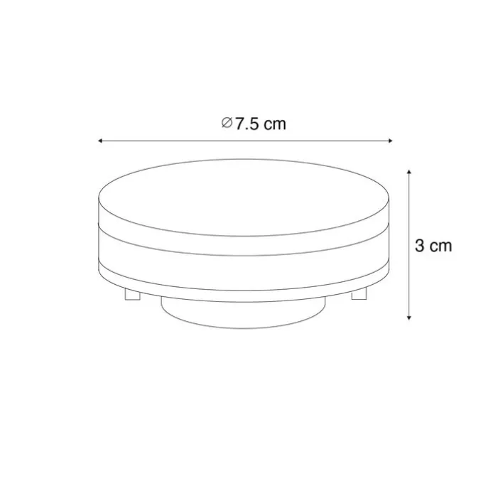 5er-Set GX53 3-Stufen-Dimmbare LED-Lampen 9W 900 lm 3000K