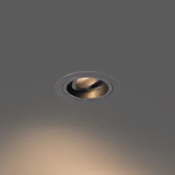 6er-Set moderne Einbaustrahler Gunmetal GU10 50mm Rund Neigbar - Chuck