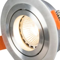 6er-Set moderne Einbaustrahler Stahl - Rondoo