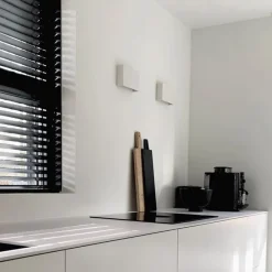 2er-Set moderne Wandleuchten weiß - Otan