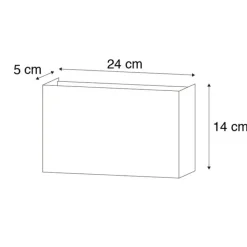 2er-Set moderne Wandleuchten weiß - Otan