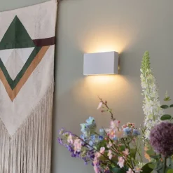 2er-Set moderne Wandleuchten weiß - Otan