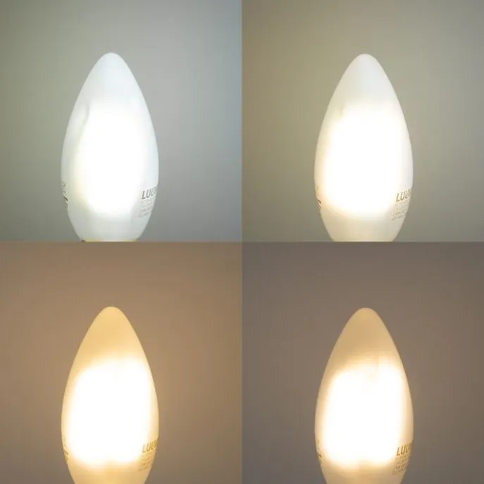 5er-Set Smart E14 LED-Glühbirnen C35 Matt 4,2W 470 lm 2700-6500K