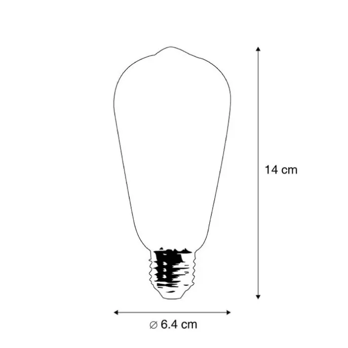 5er-Set Smart E27 LED-Glühbirnen ST64 4,5W 470 lm 1800-4000K