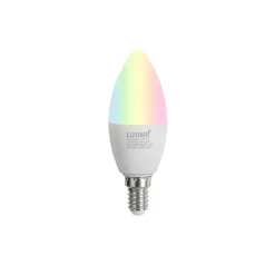 5er-Set Smart E14 LED-Lampen C37 Opal RGBW 4,9W 470 lm 2700-6500K