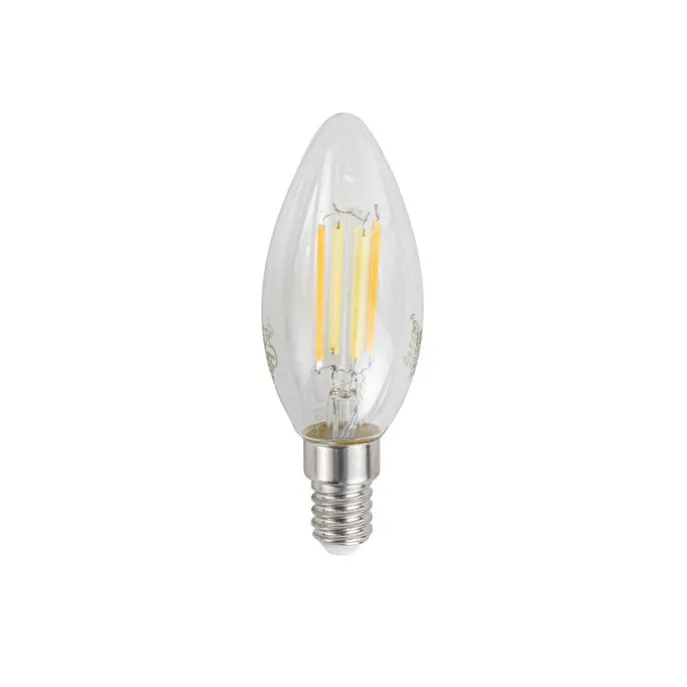 5er-Set Smart E14 LED-Lampen C35 Klar 4.2W 470 lm 2700-6500K