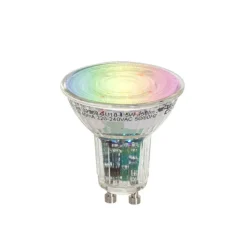 5er-Set Smart GU10 50 LED-Lampen Klar RGBW 4,5W 350 lm 2700-6000K