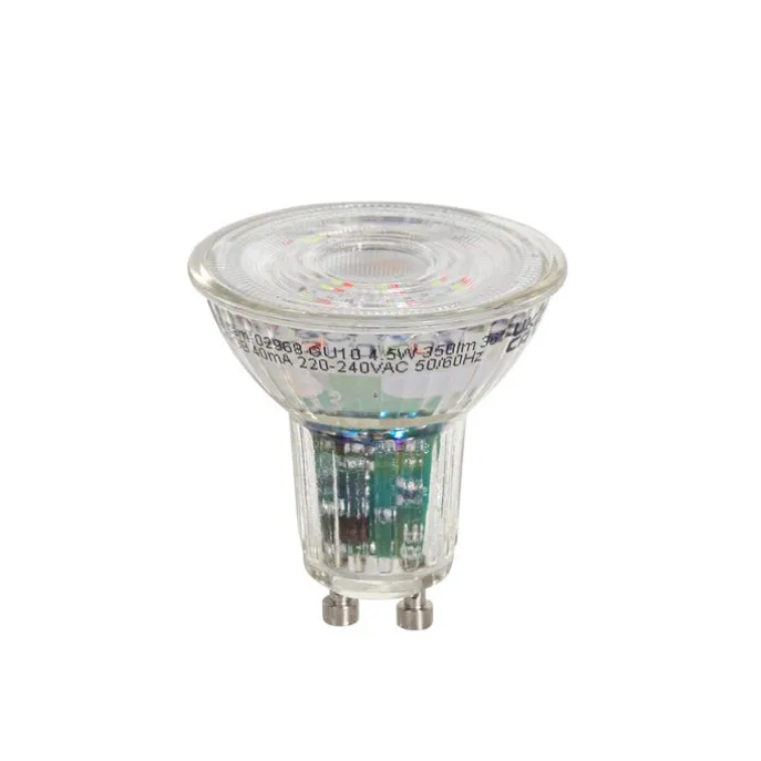 5er-Set Smart GU10 50 LED-Lampen Klar RGBW 4,5W 350 lm 2700-6000K