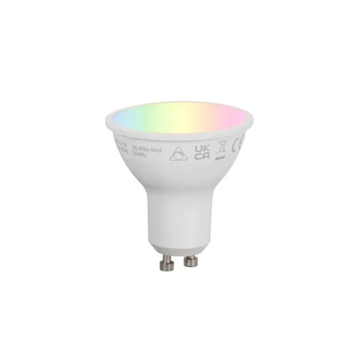 5er-Set Smart GU10 50mm Dimmbare LED-Lampen Opal RGBW 4,7W 400 lm 2700-6500K
