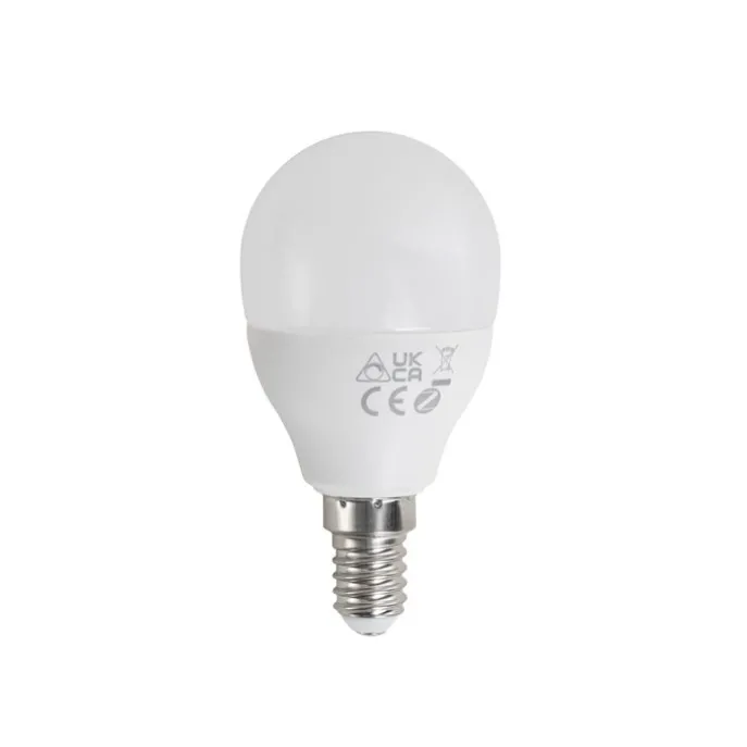 5er-Set smarte, dimmbare E14-LED-Lampen G45 Opal 4,9 W 470 lm 2700-6500 K