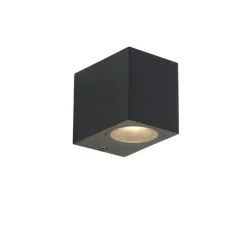 3er-Set smarte Wandleuchten schwarz GU10 50mm IP44 - Baleno