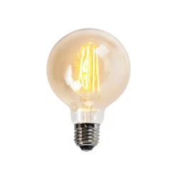 Filament LED Lampe G95 5W 2200K Gold dimmbar