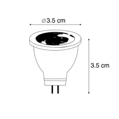 G4 LED-Lampe MR11 2,7W 210 lm 3000K 12V