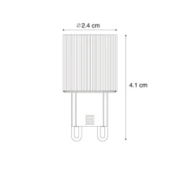 G9 24mm 3-Stufen-dimmbare LED-Glühbirne 3W 300lm 2700K