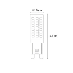G9 3-stufig dimmbare LED-Glühbirne Opal 4.5W 500LM 4000K