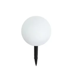 Gartenleuchte weiß 20 cm inkl. LED IP44 Solar RGBW - Ludger