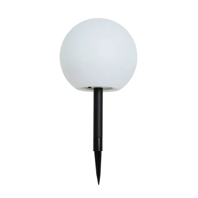 Gartenleuchte weiß 25 cm inkl. LED IP44 Solar RGBW - Ludger