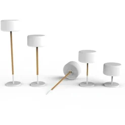 Garten-Stehleuchte weiß inkl. dimmbarer solarbetriebener LED IP65 - Chloe Plant