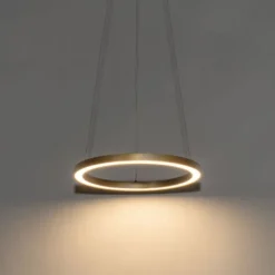 Goldene Pendelleuchte 40 cm inkl. LED 3-stufig dimmbar - Girello