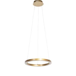 Goldene Pendelleuchte 40 cm inkl. LED 3-stufig dimmbar - Girello