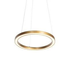 Goldene Pendelleuchte 40 cm inkl. LED 3-stufig dimmbar - Girello