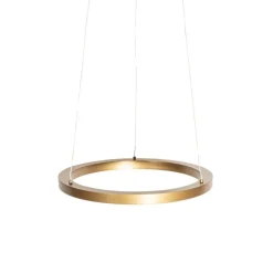 Goldene Pendelleuchte 40 cm inkl. LED 3-stufig dimmbar - Girello